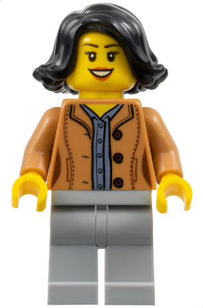 Минифигурка Lego Woman, Black Hair hol188 U